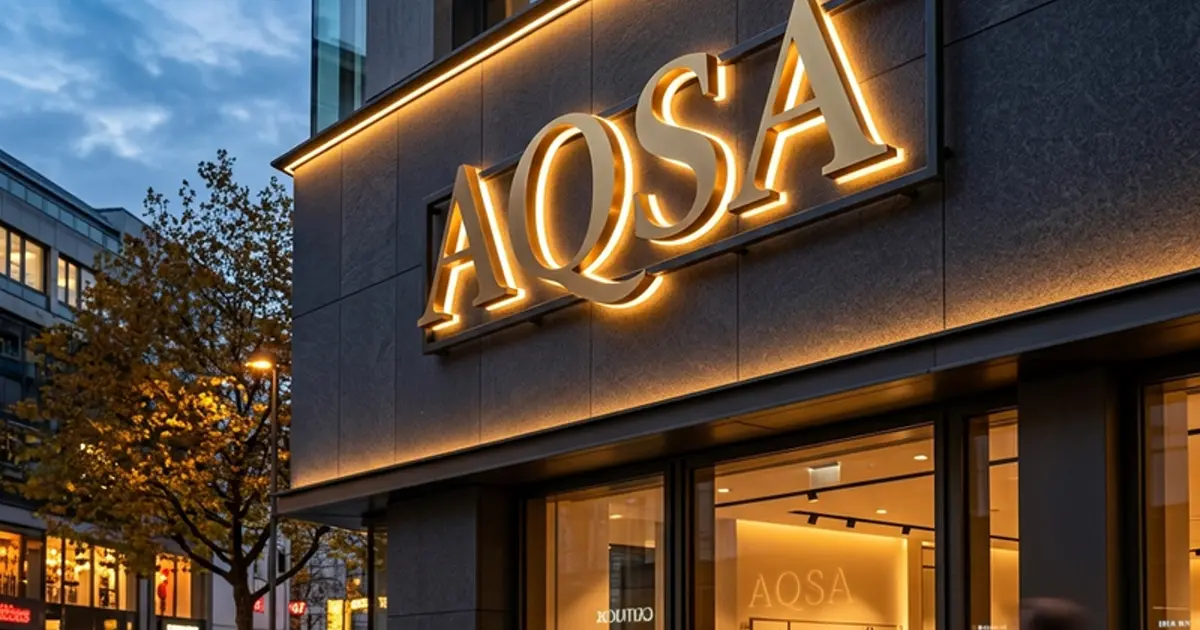 Acrylic metal and illuminated signage material examples